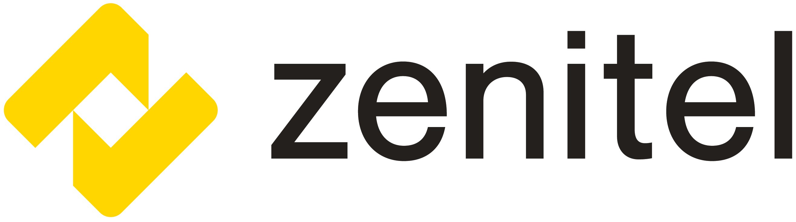 zenitel logo yellow white